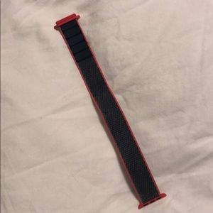 Pink and navy Velcro Apple Watch band 38 mm